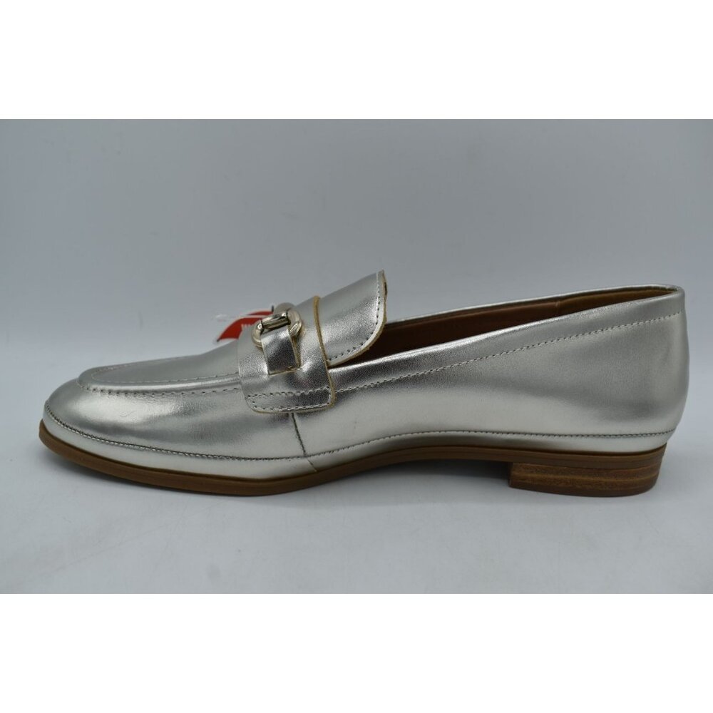 Blondo Women Size 11 Benita Platinum Metallic Leather WP Slip On Loafers Shoes - Picture 7 of 11